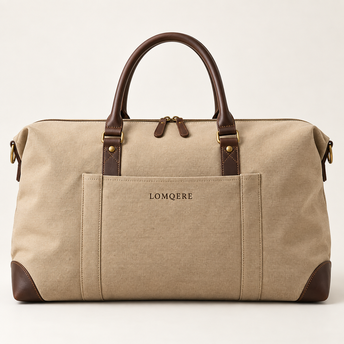 LOMQERE Canvas Weekender Bag