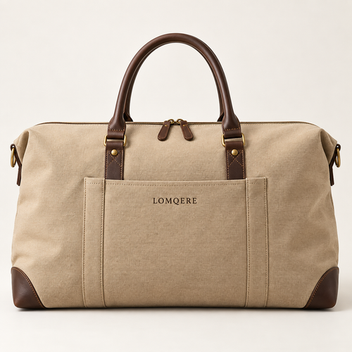 LOMQERE Canvas Weekender Bag